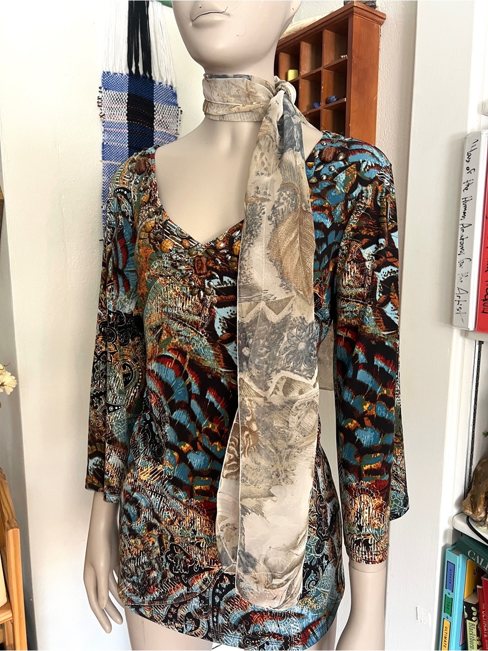 Vintage Mesh Scarf Fall Fashion